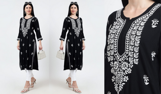 The Midnight White Kurti A Timeless Staple in Every Woman’s Wardrobe