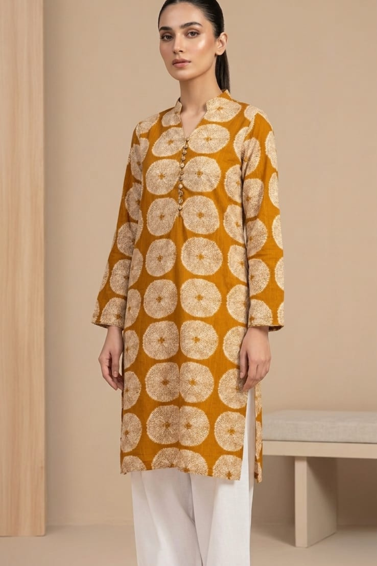Muslin Print long Kurti
