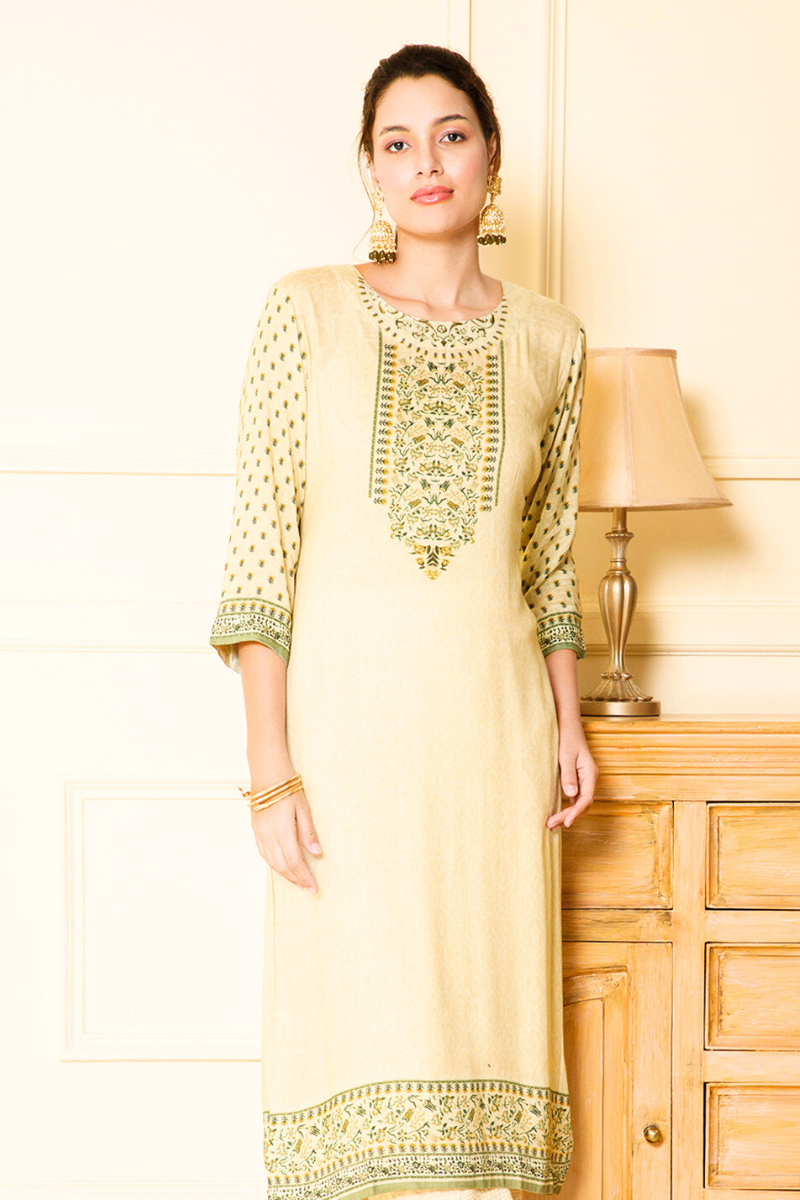 elegant emerald kurta dupatta cotton