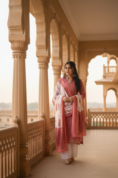kurti pant dupatta set