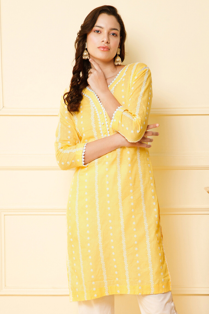 printed floral kurti