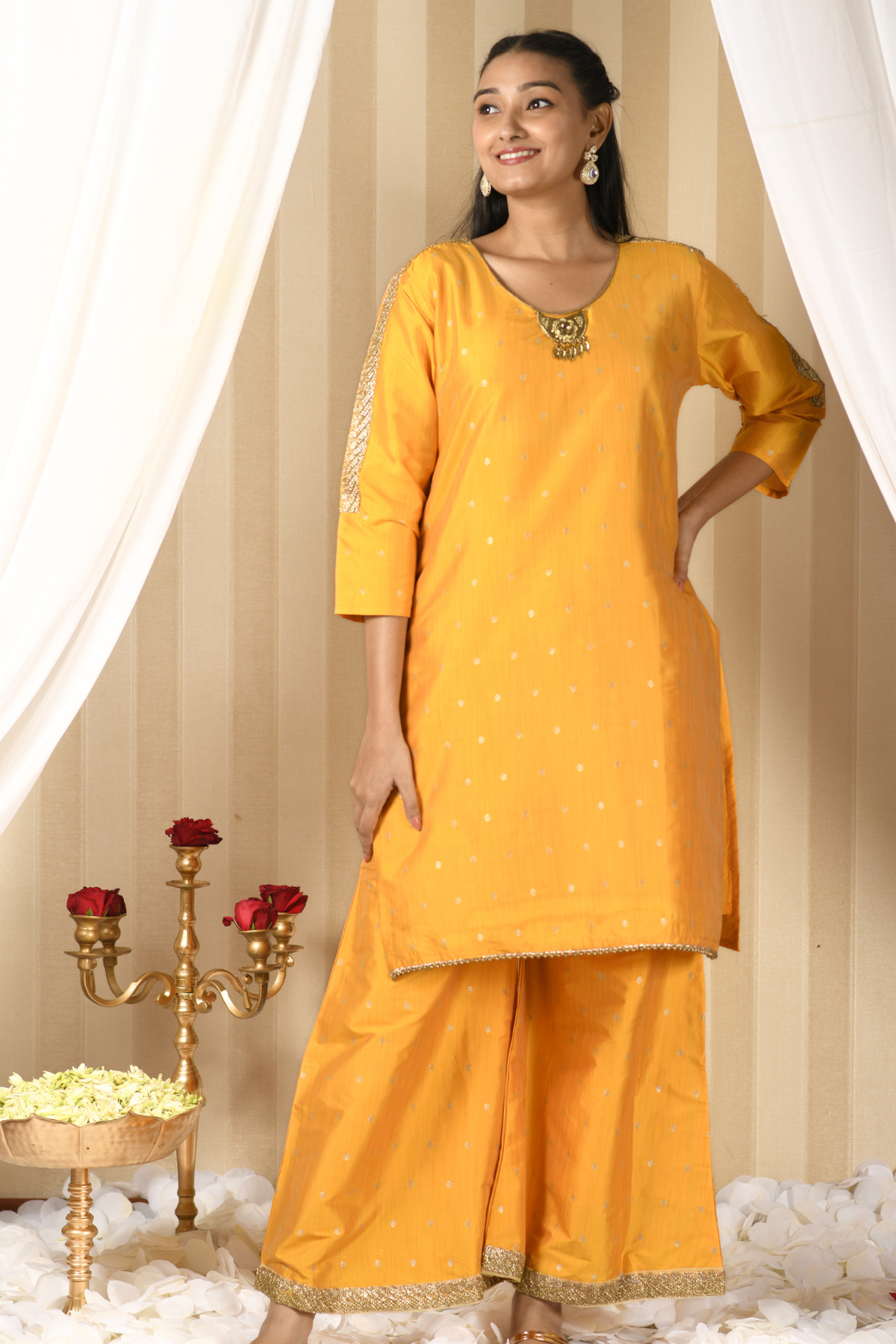short kurti with sharara for women