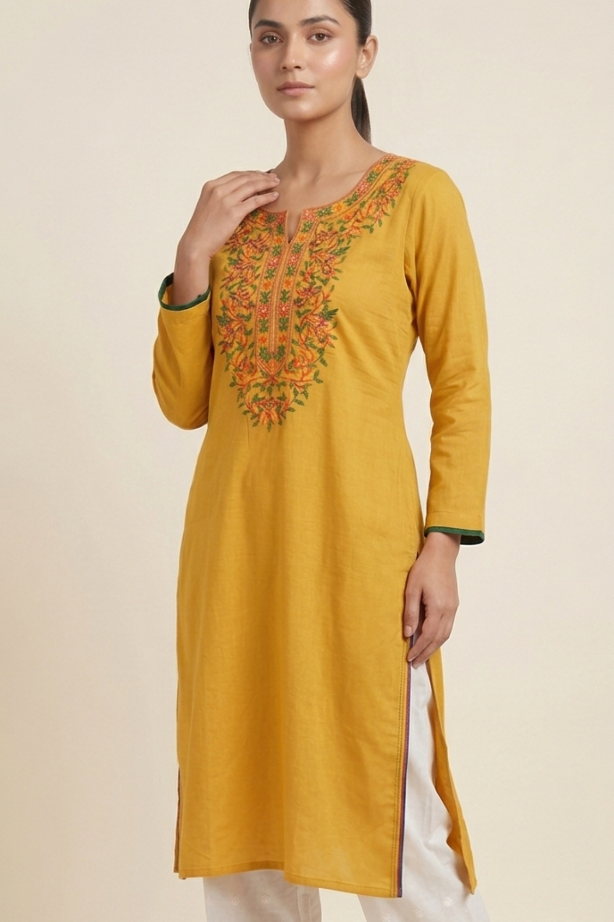 Front Embroidery Kurti