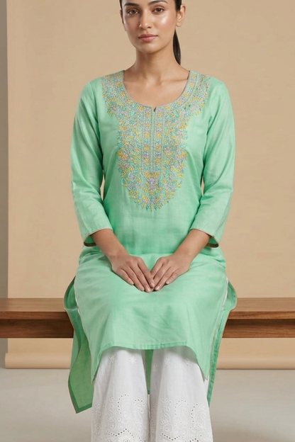 Front Embroidery Kurti