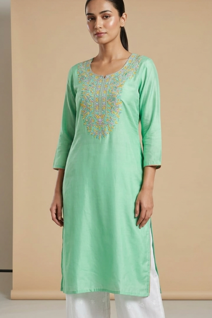 Front Embroidery Kurti