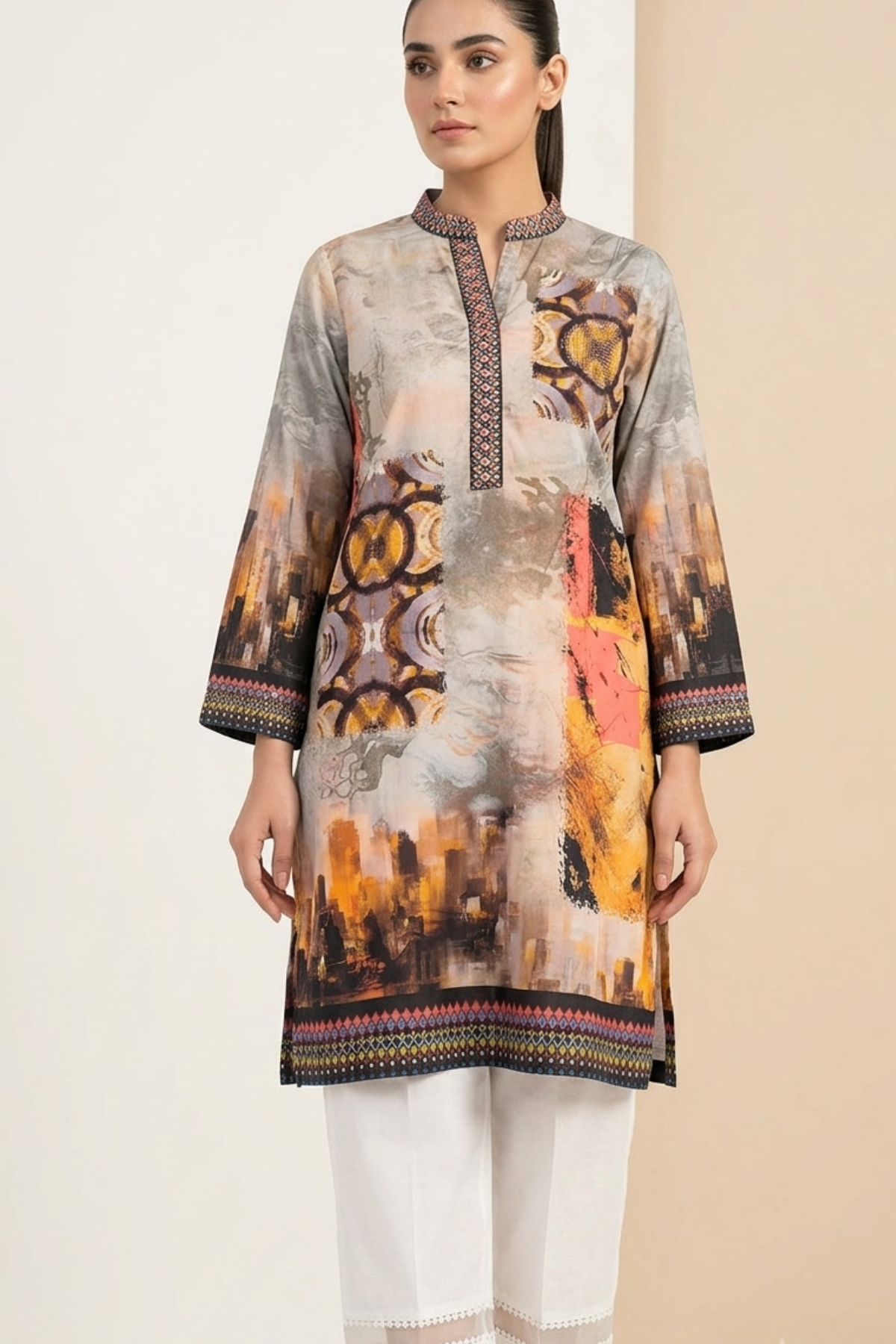 Printed Sequence Kurti