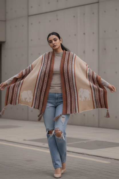 Autumn Ridge Knit Cape