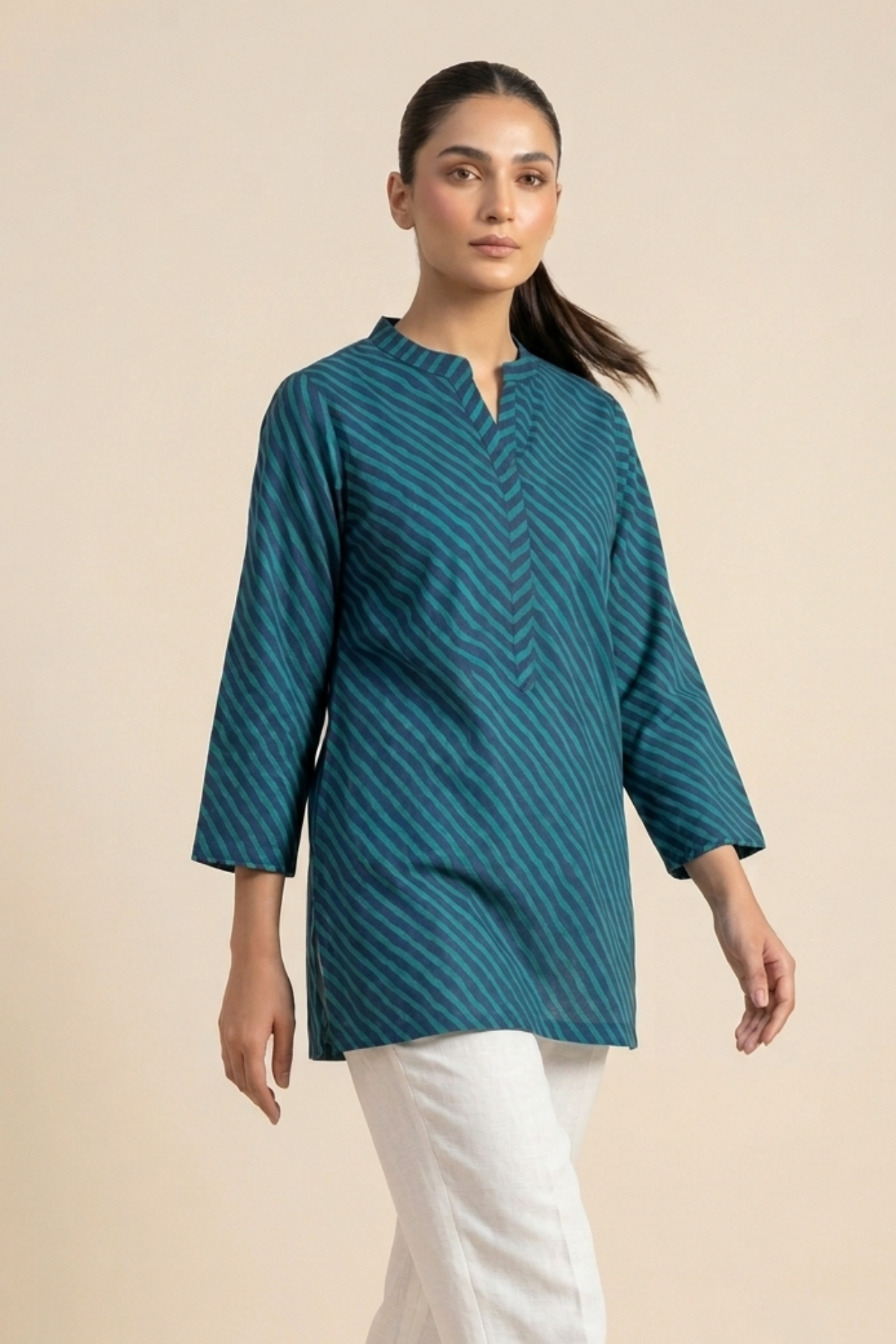 Lehariya Printed Short Kurti