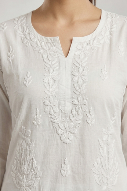 Premium Cotton Handwork Short Kurti