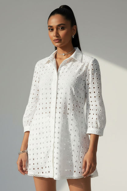 Long Eyelet Shirt