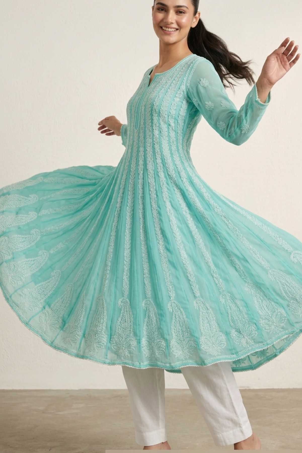 Premium Georgette Handwork Anarkali