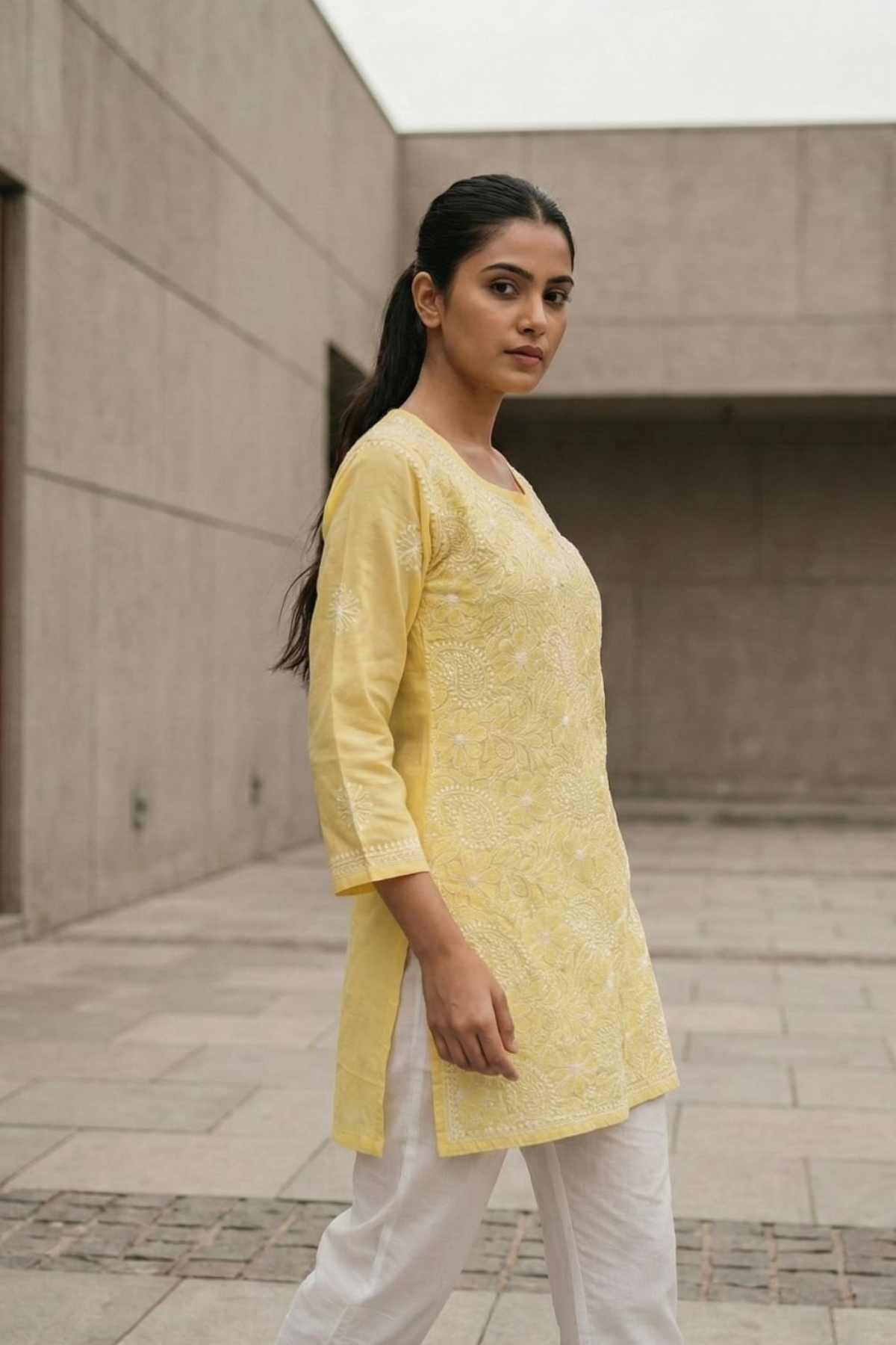 Premium Cotton Short H/W Kurti