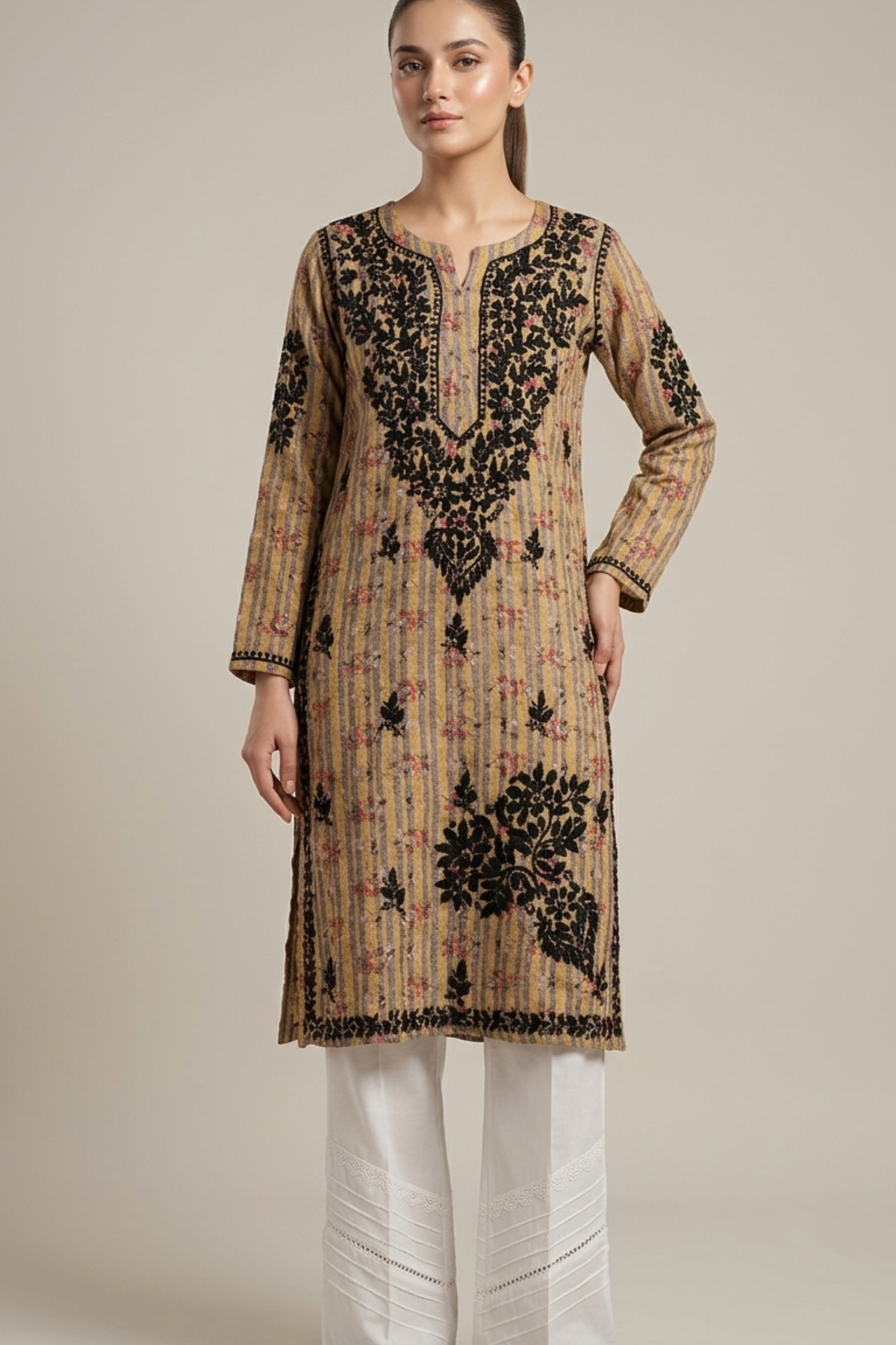 Noori Print Kashmiri Side Buta H/W