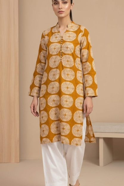 Muslin Print long Kurti