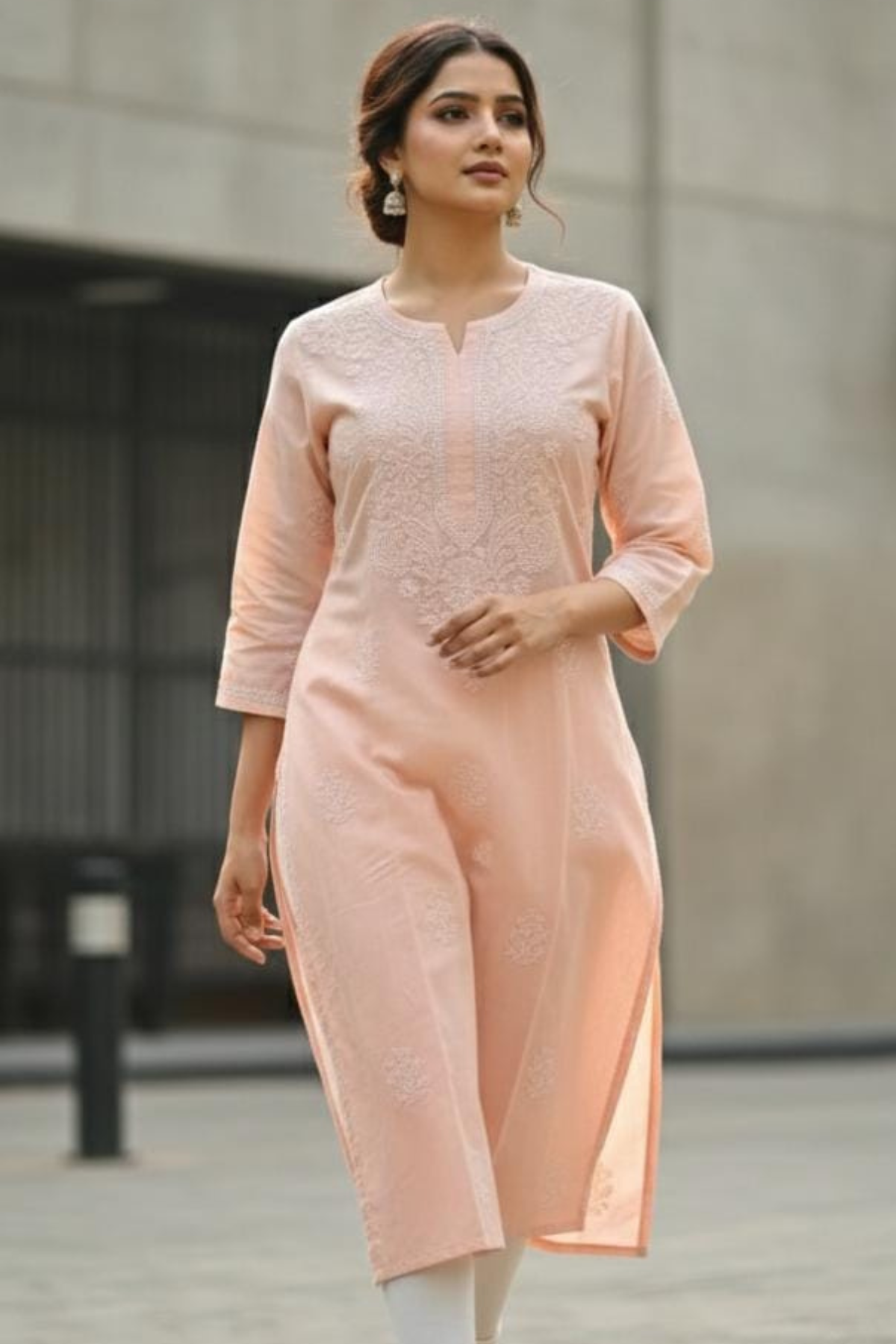 Premium Cotton Handwork Plus Size Kurti