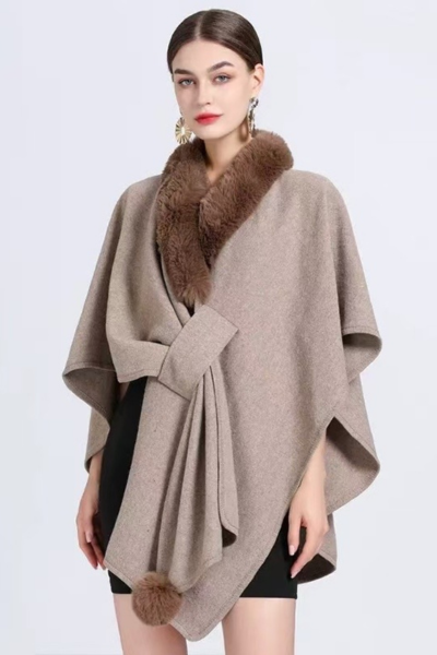 The Wrap Fur Cape (Free Size)