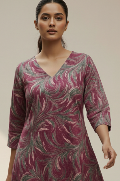 Flex Cotton Printed Cord Set