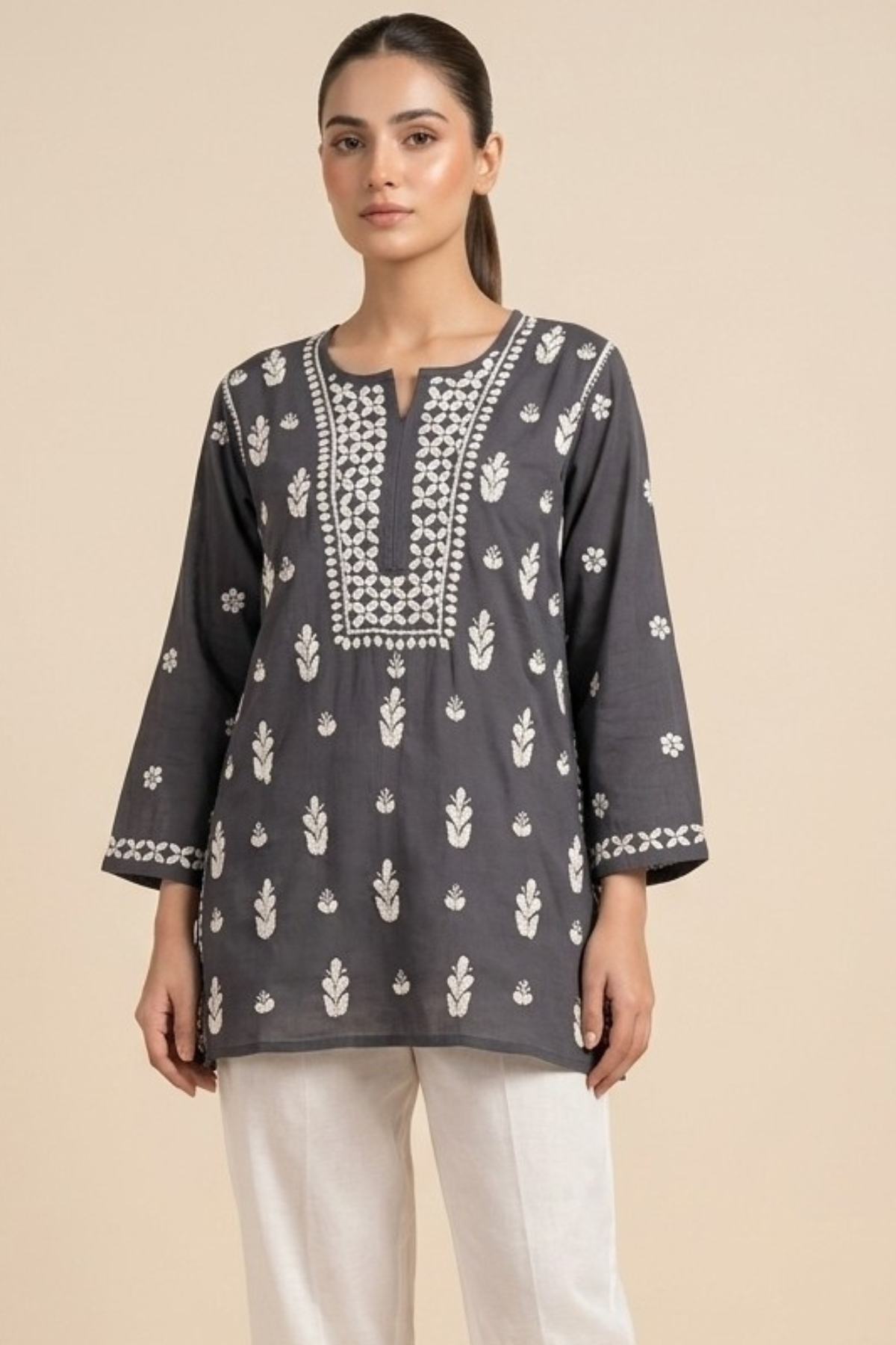Modal Short Handwork Kurti