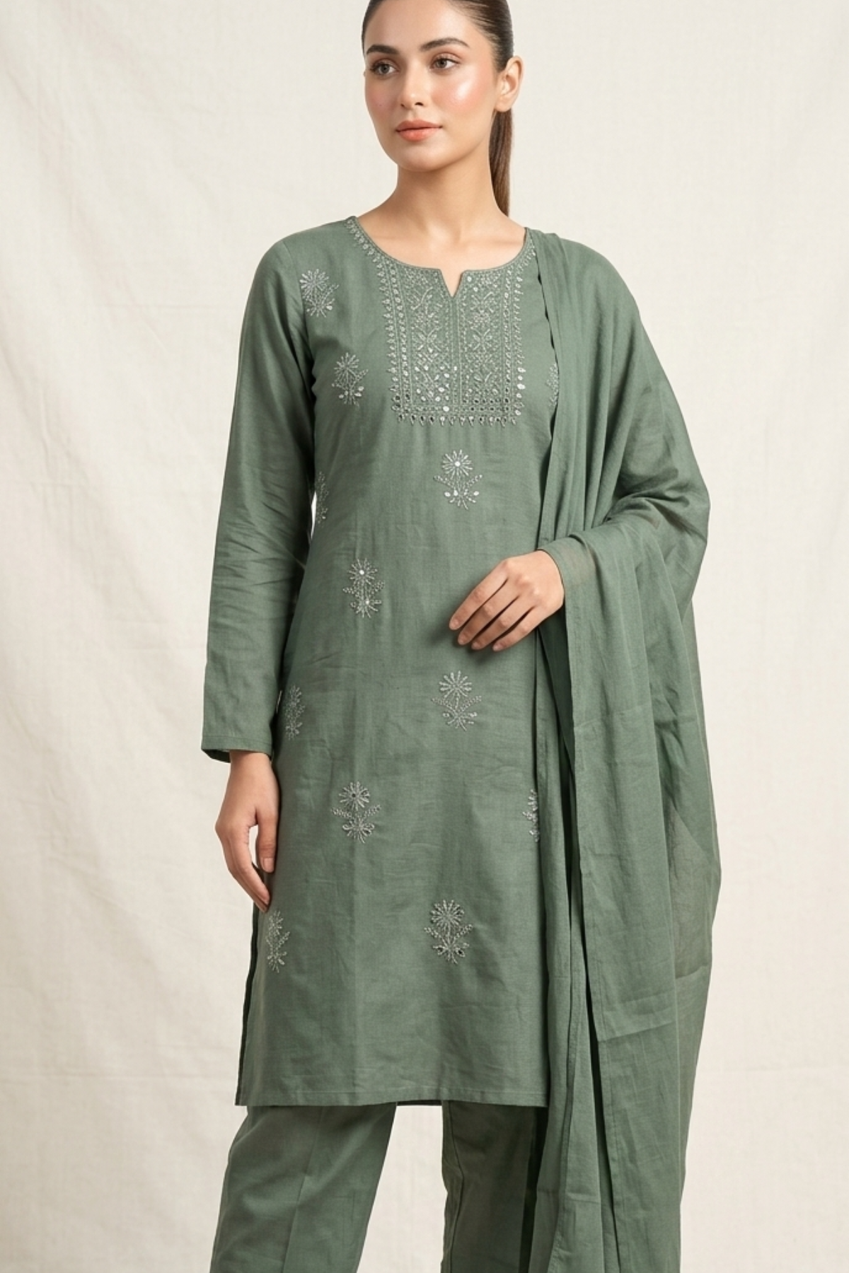 Adah Kurta Dupatta Set (3 pc)