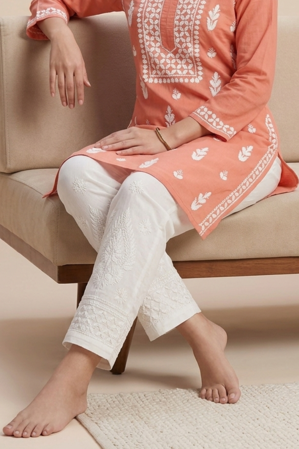 Cotton Lycra Handwork Pant