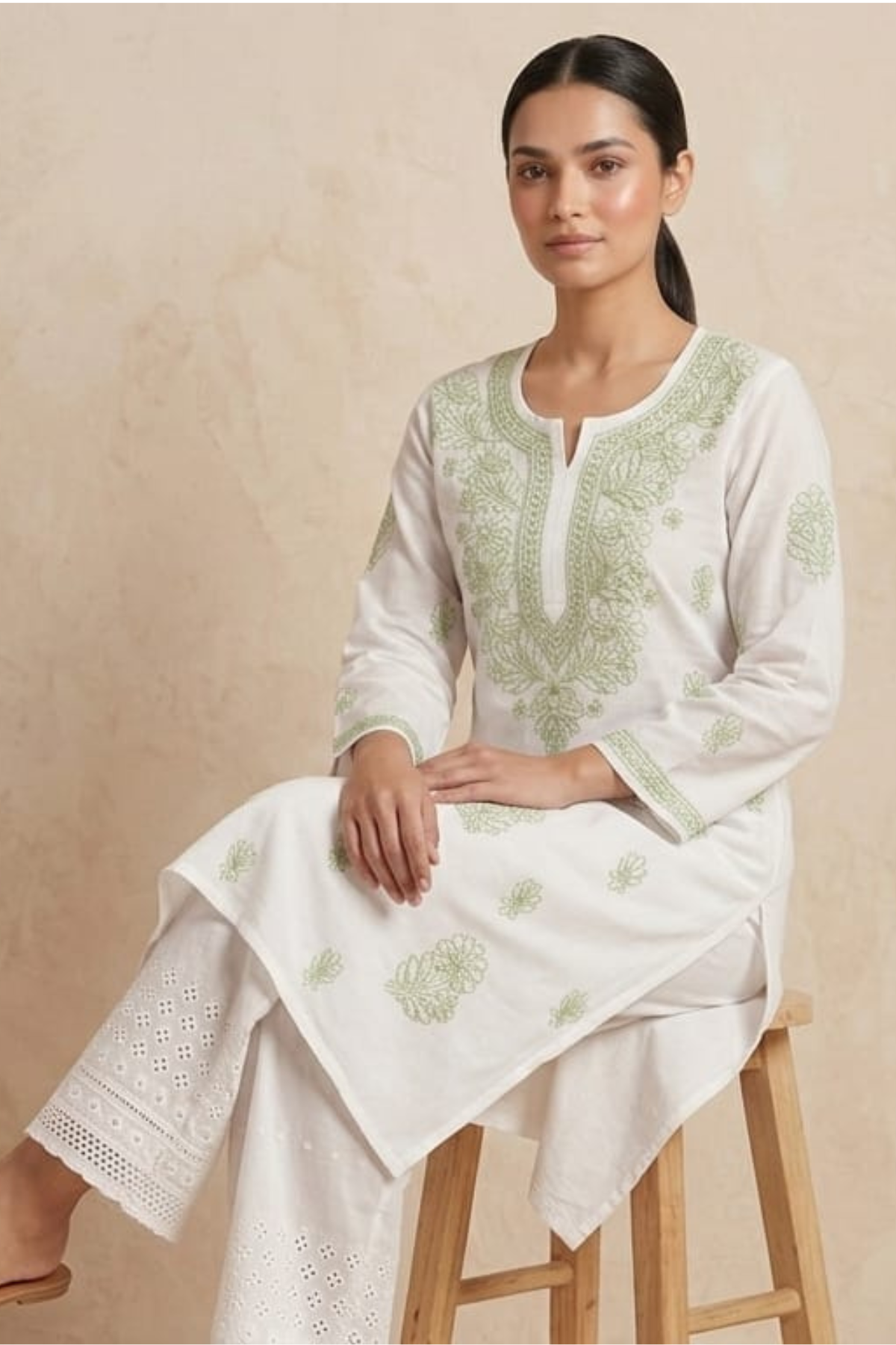 Premium Cotton Handwork Kurti