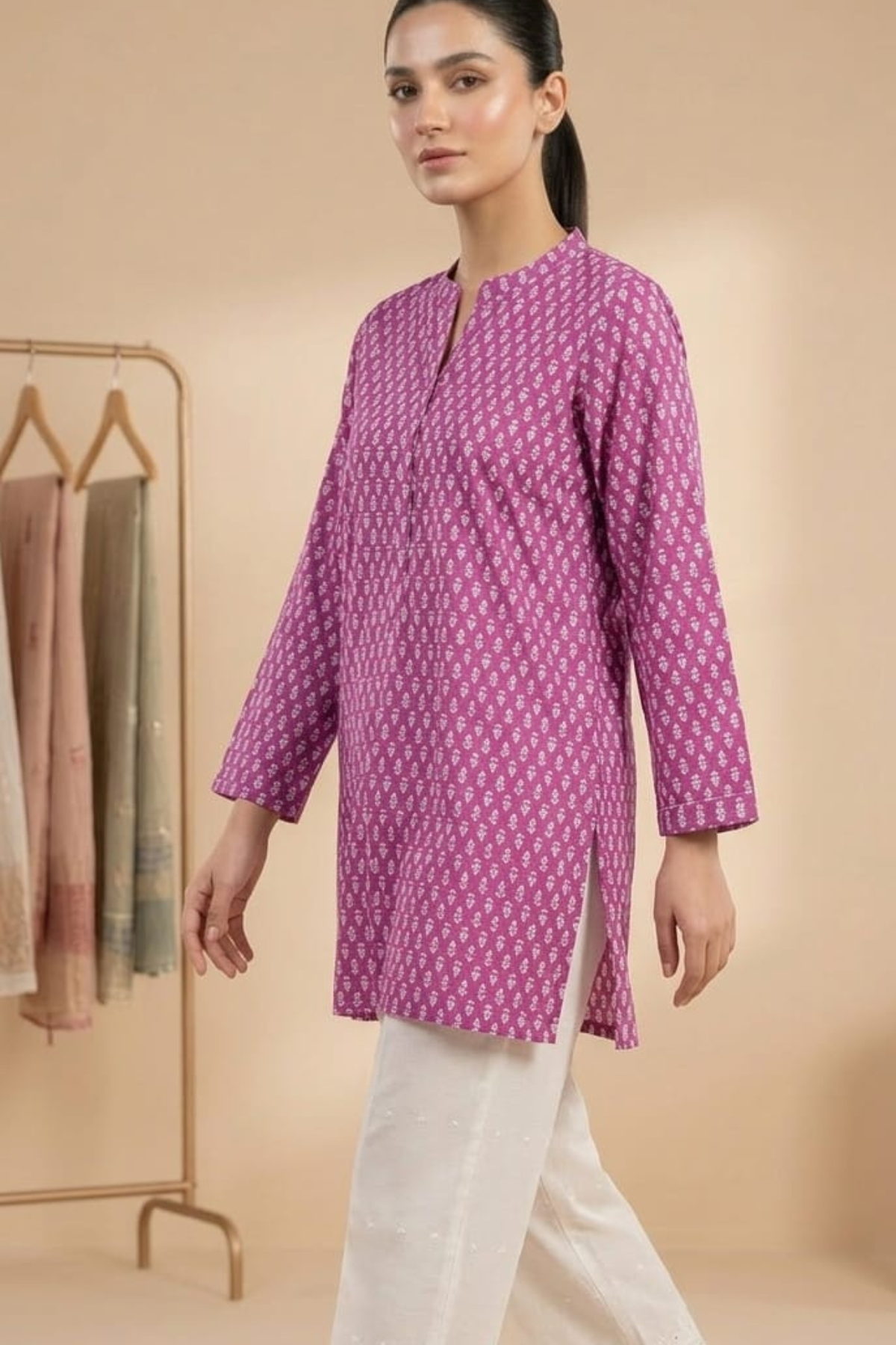 Cotton Printed Short Kurti