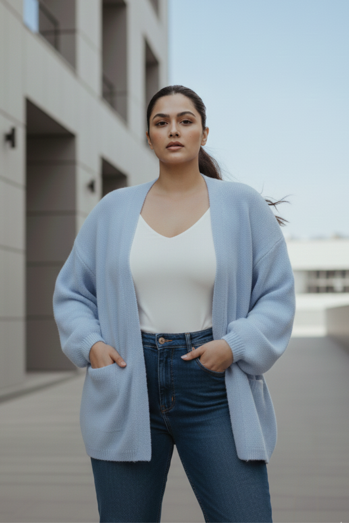 Cozy Balloon Sleeve Shrug