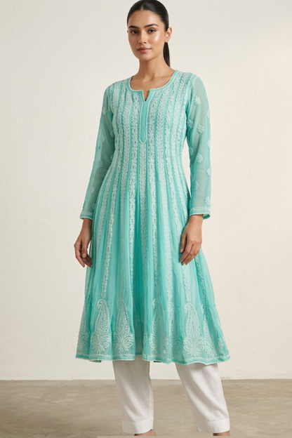 Premium Georgette Handwork Anarkali