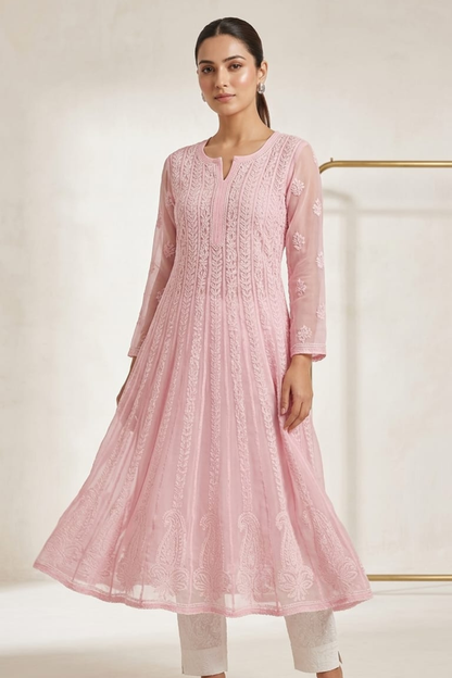 Premium Georgette Handwork Anarkali