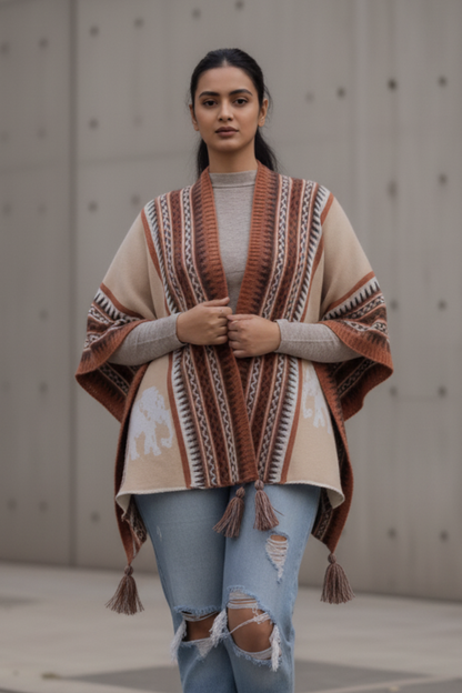 Autumn Ridge Knit Cape