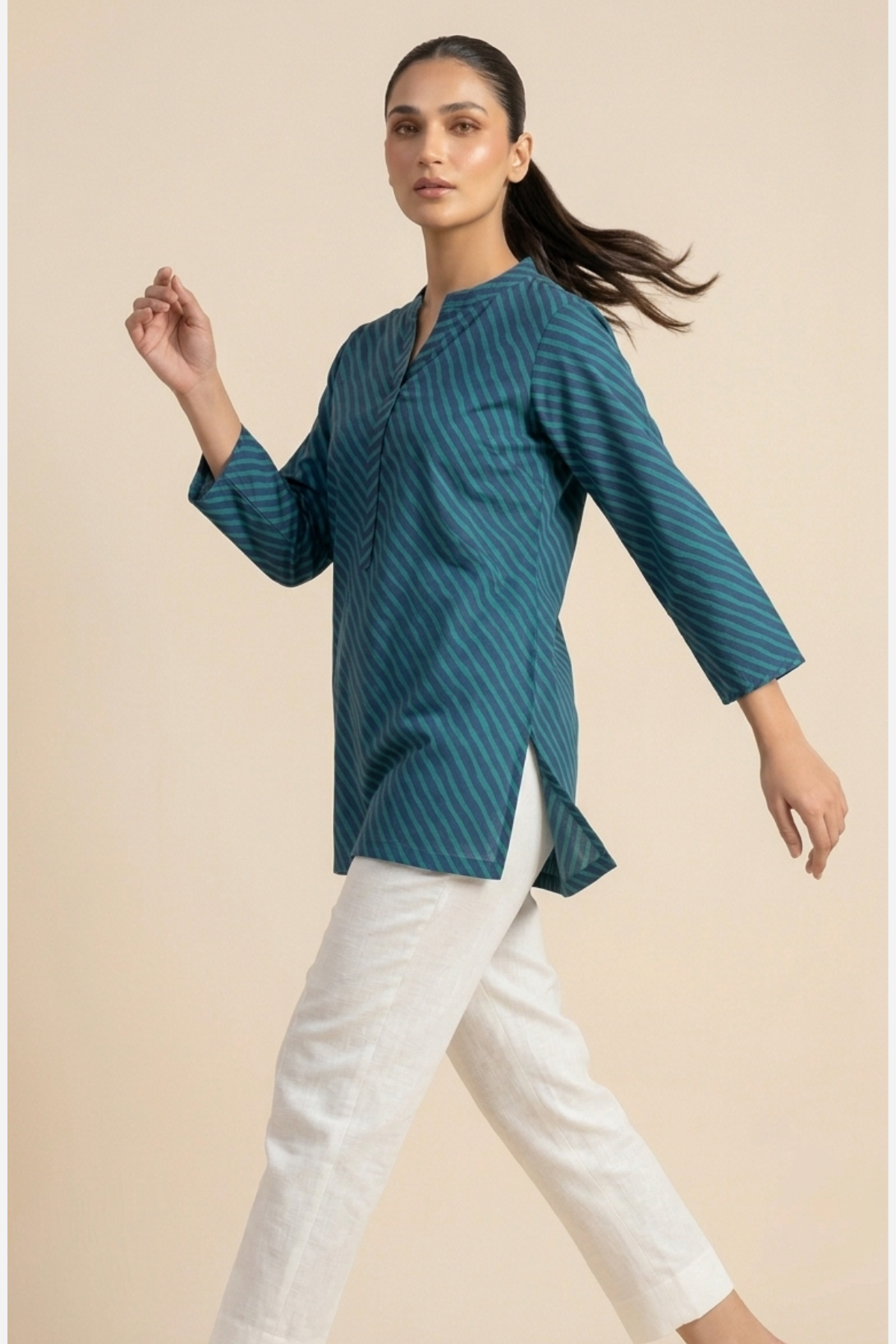 Lehariya Printed Short Kurti