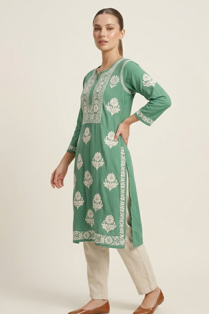 Premium Modal Straight Handwork Kurti