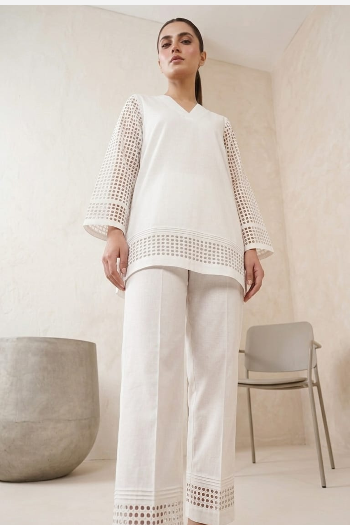 White Eyelet Co-ord