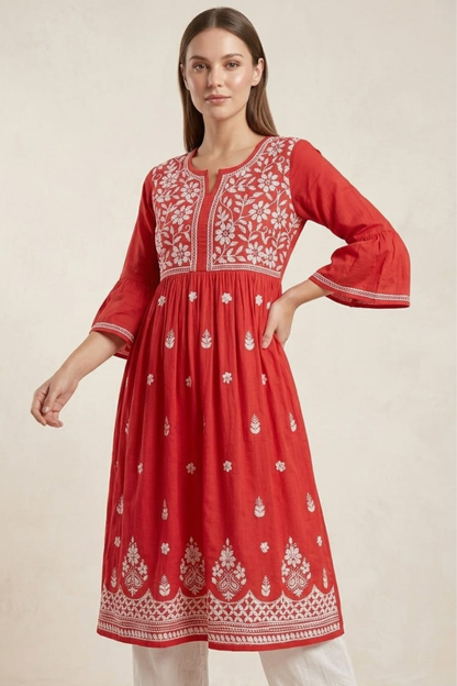 Rayon Handwork Gown
