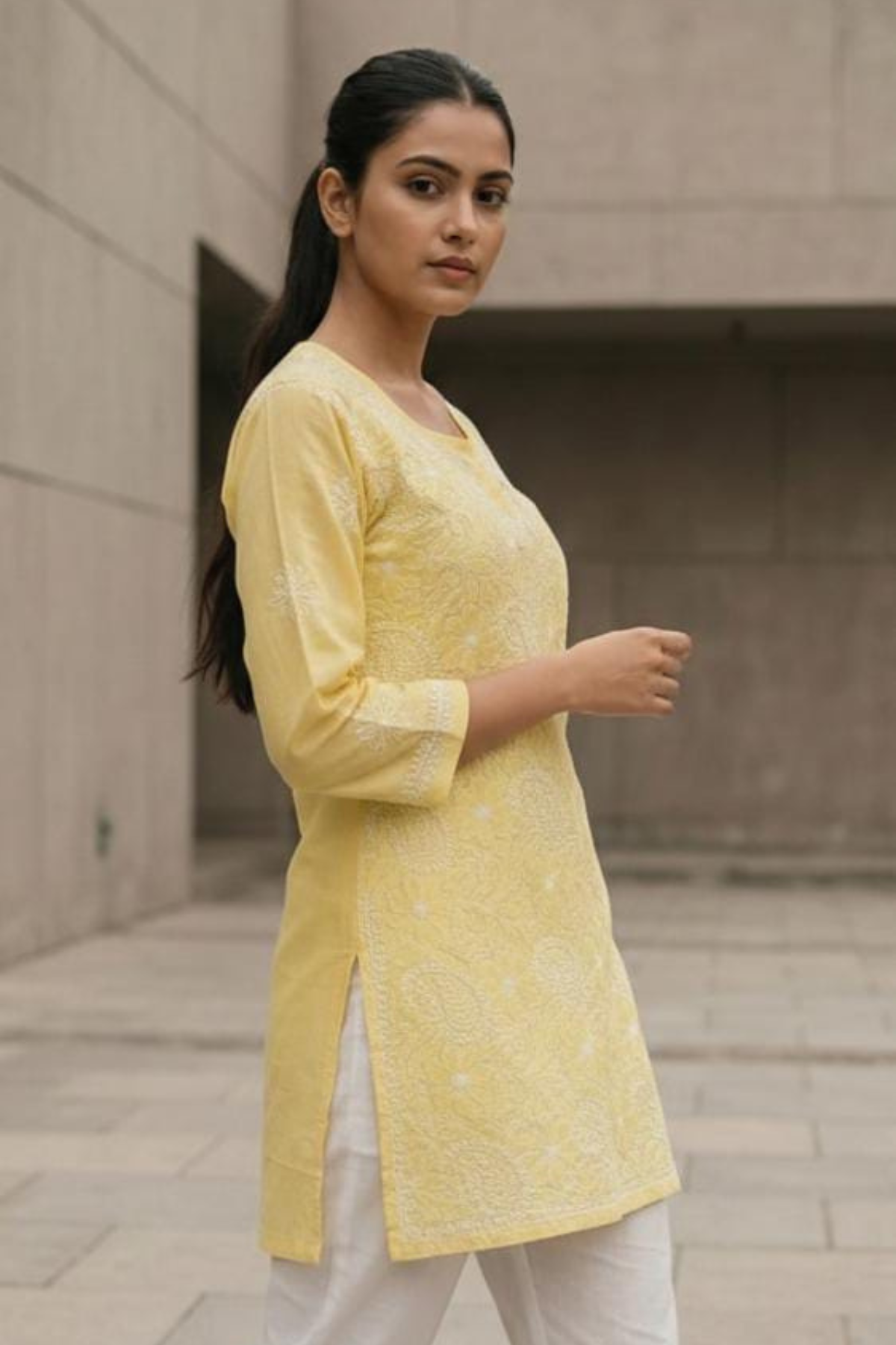 Premium Cotton Short H/W Kurti