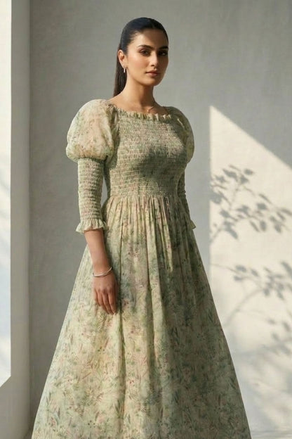 Sage Juno Dress