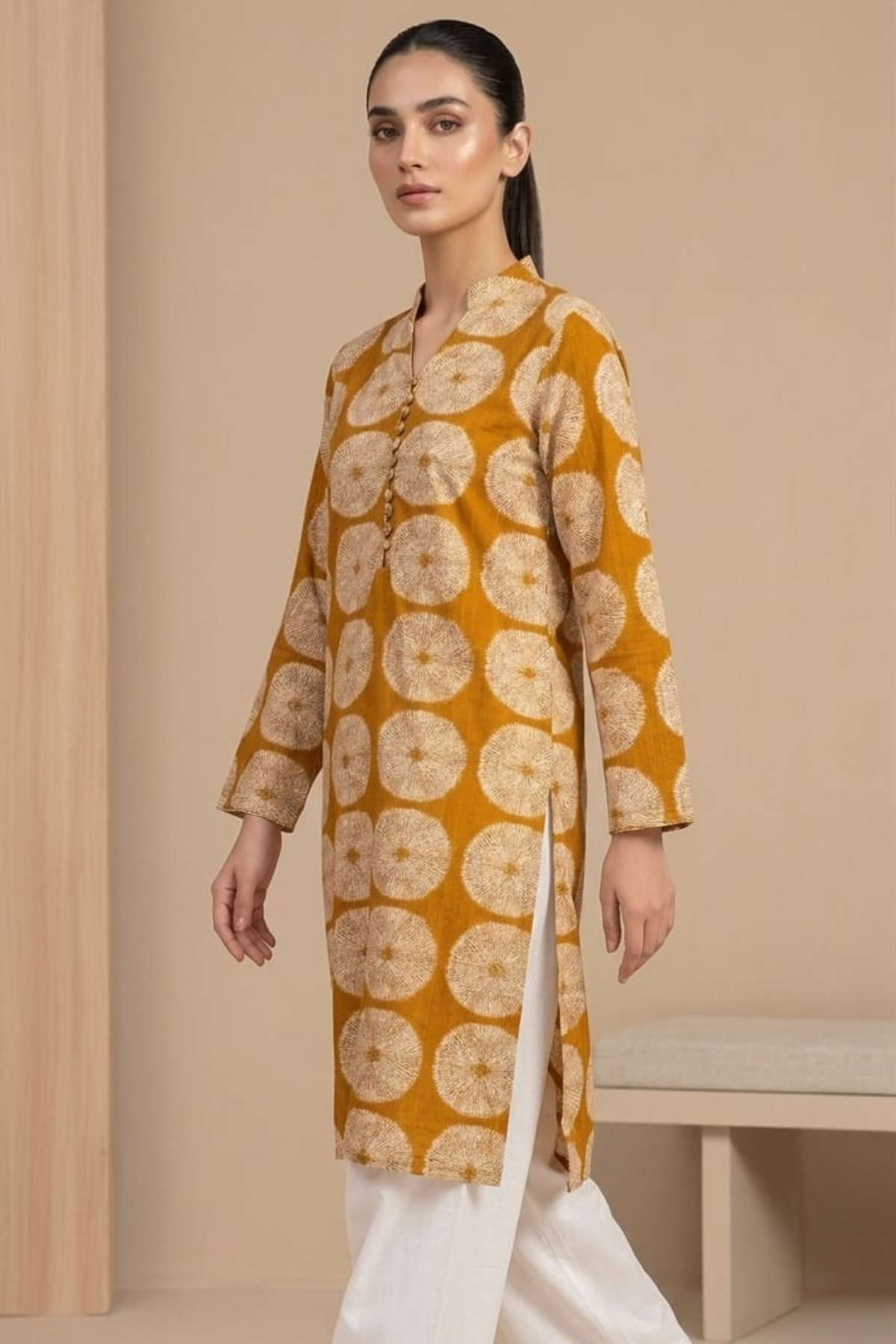 Muslin Print long Kurti