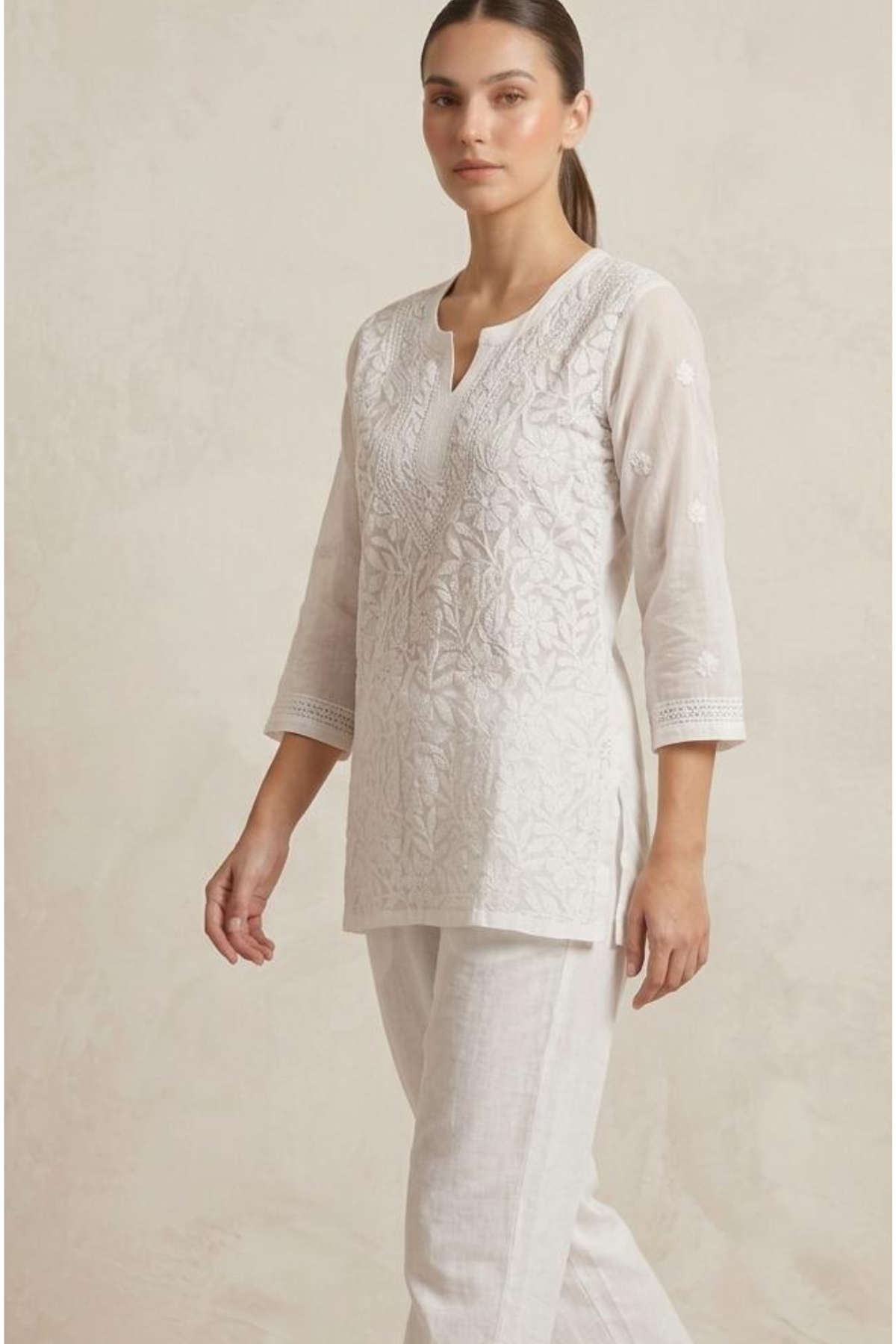 Georgette Short Handwork Kurti