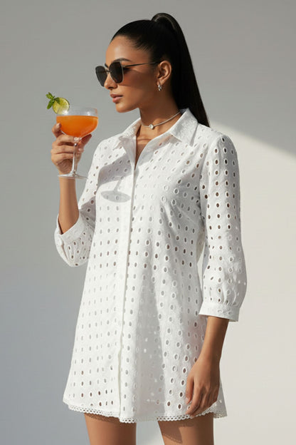 Long Eyelet Shirt
