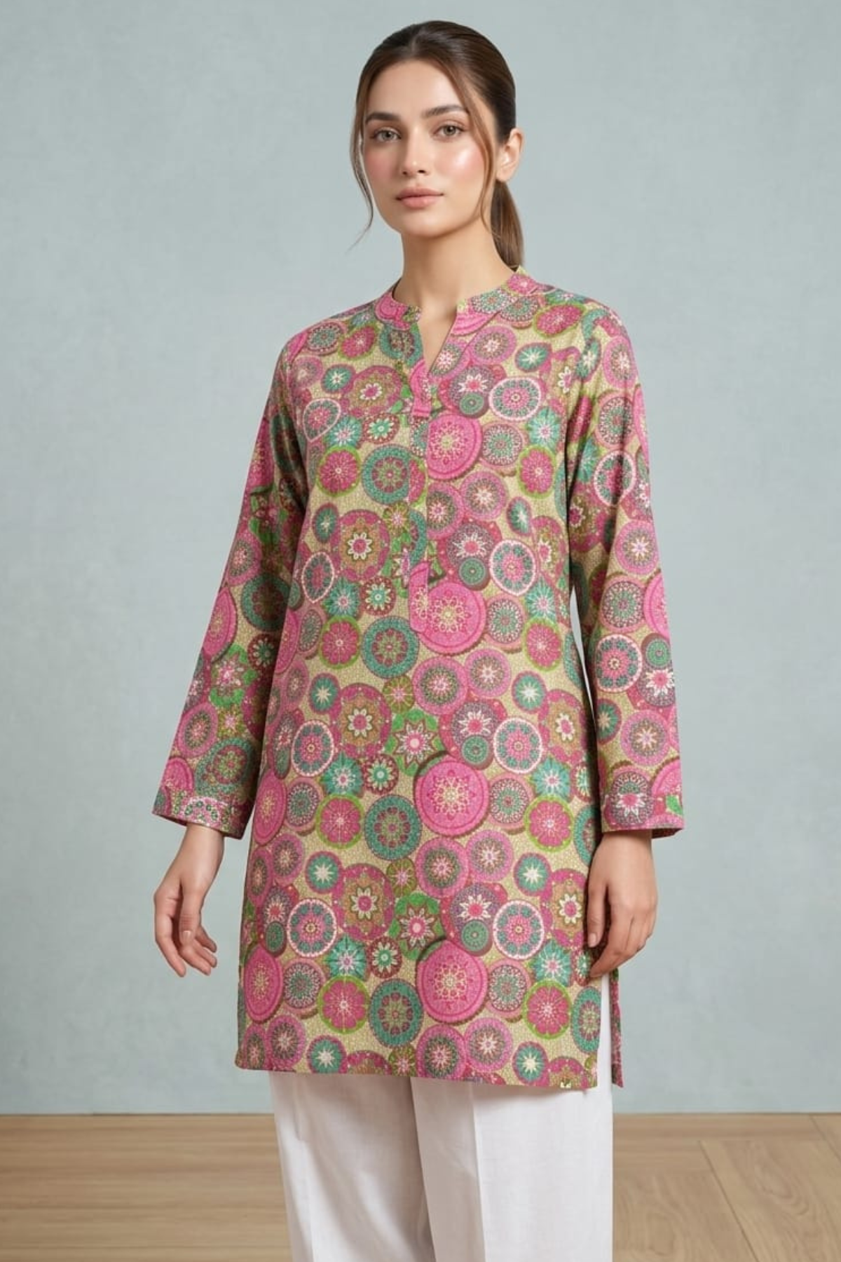 Multi Printed Short Kurti