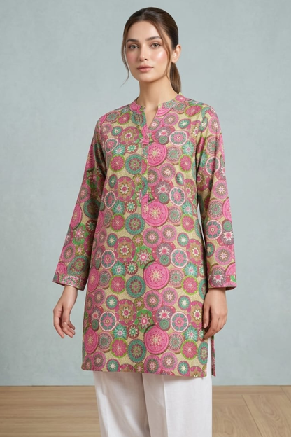Multi Printed Short Kurti