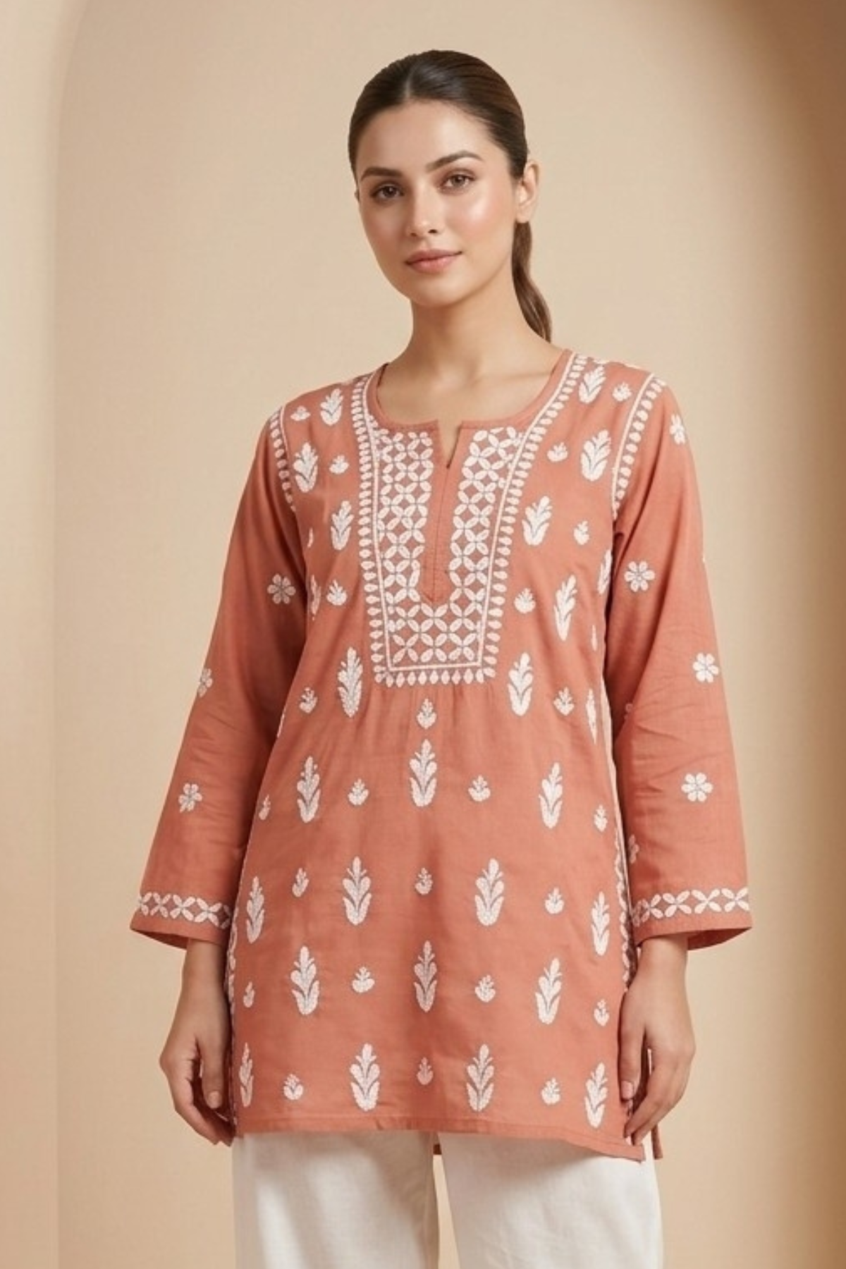 Modal Short Handwork Kurti