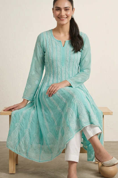 Premium Georgette Handwork Anarkali