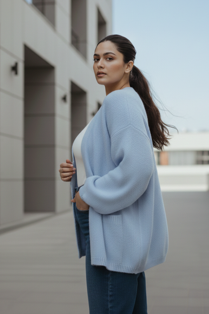 Cozy Balloon Sleeve Shrug