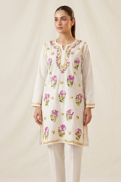 Premium Rayon Multi Thread Handwork Kurti
