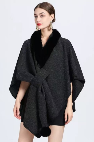 The Wrap Fur Cape (Free Size)