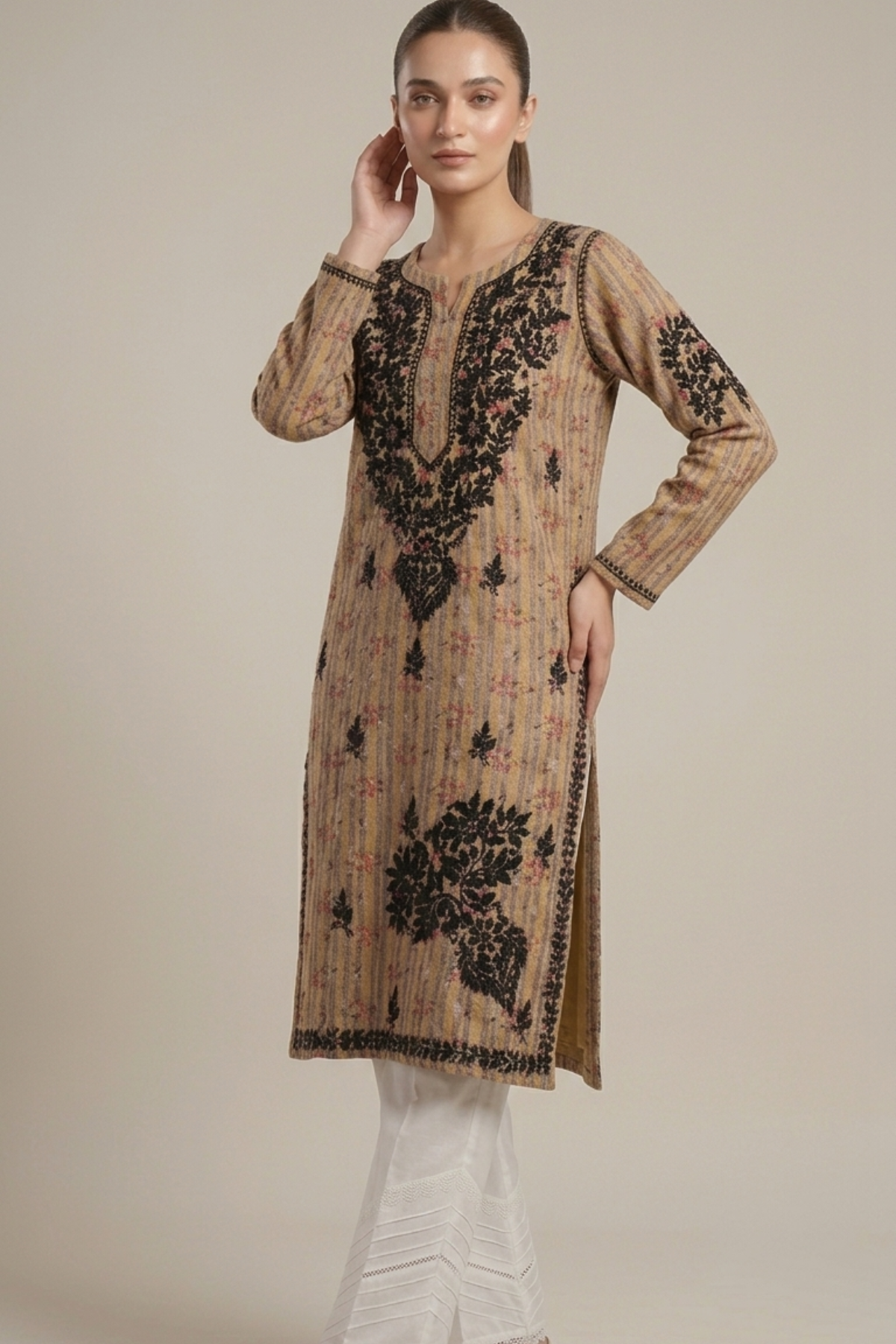 Noori Print Kashmiri Side Buta H/W