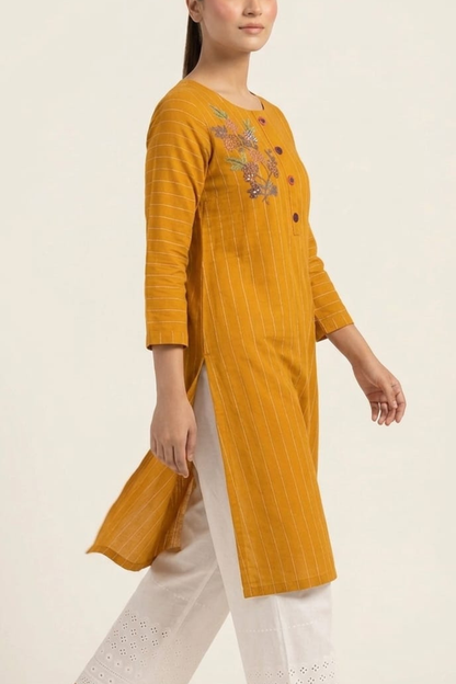 Stripes Takai Handwork Kurti