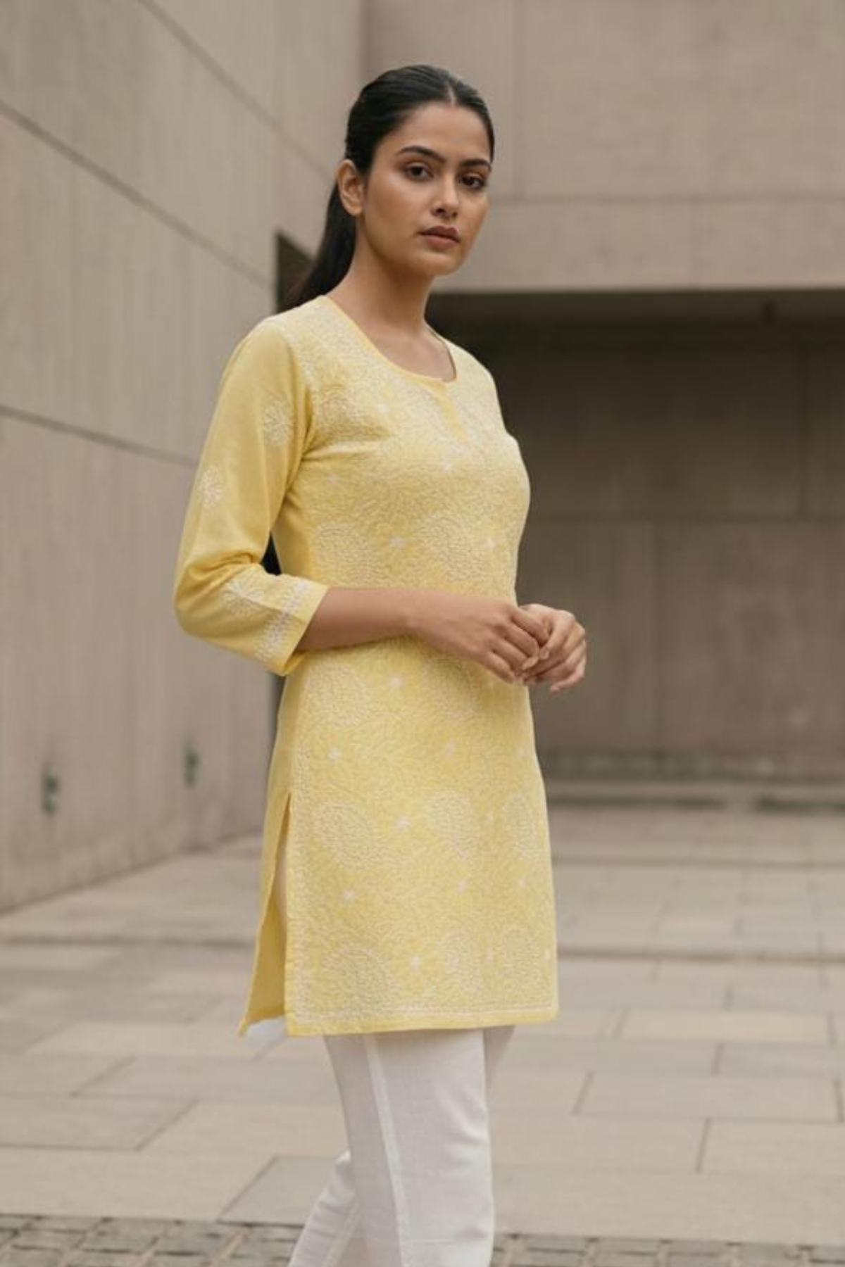 Premium Cotton Short H/W Kurti