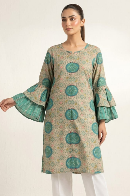 Foil Print Kurti